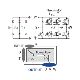 IGBT модуль Fuji Electric  7MBR75XPE120-50