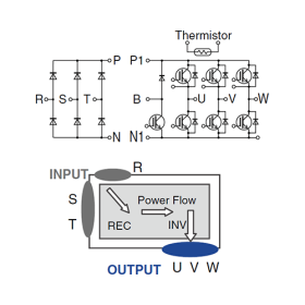 IGBT модуль Fuji Electric  7MBR50VZ120-80