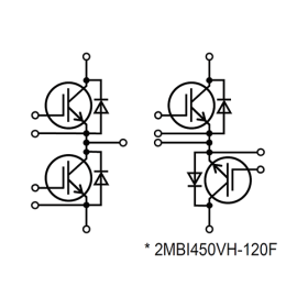 IGBT модуль Fuji Electric  2MBI450VH-120F-50