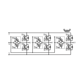 IGBT модуль Fuji Electric  12MBI75VX-120-50