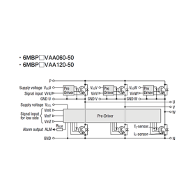 IGBT модуль Fuji Electric  6MBP50VAA060-50